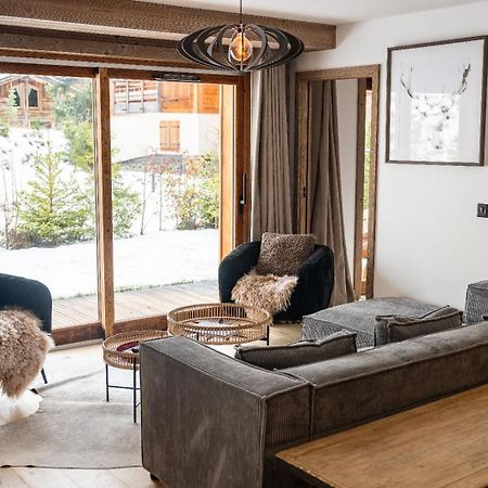 4-Room Apartment With Garden, Gym And Shared Spa Megève Exteriör bild