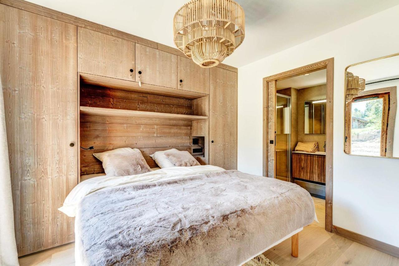 4-Room Apartment With Garden, Gym And Shared Spa Megève Exteriör bild