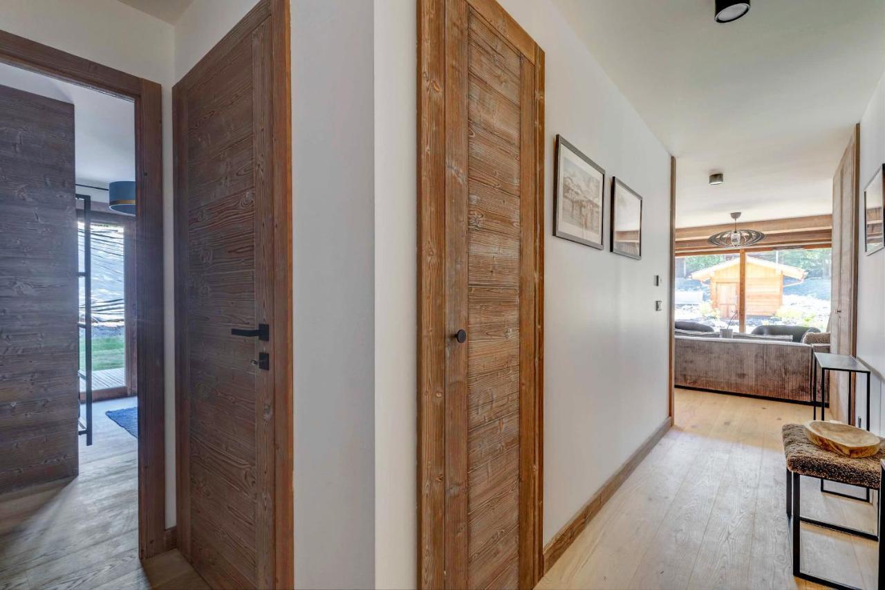 4-Room Apartment With Garden, Gym And Shared Spa Megève Exteriör bild