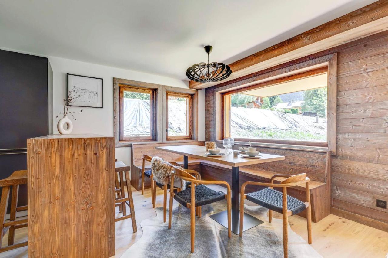 4-Room Apartment With Garden, Gym And Shared Spa Megève Exteriör bild