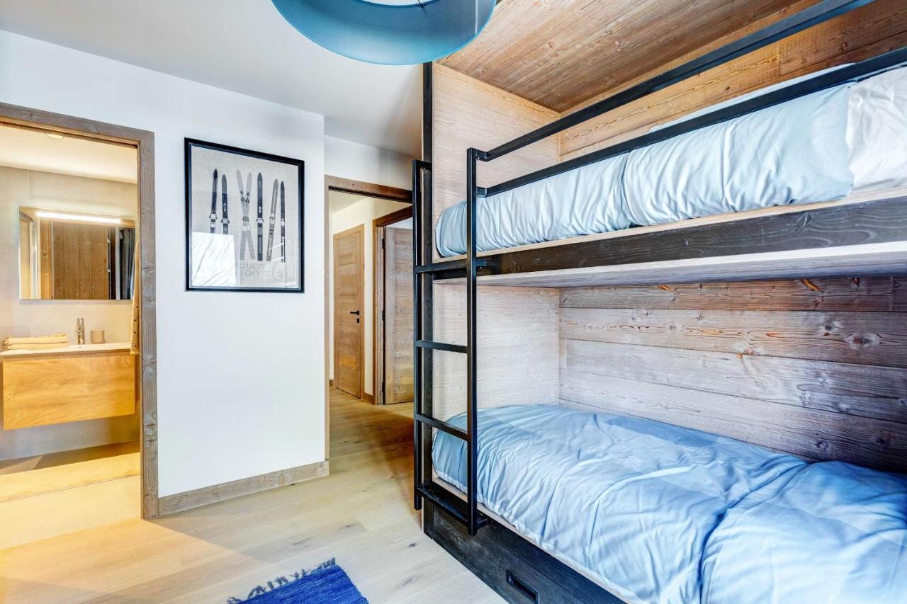 4-Room Apartment With Garden, Gym And Shared Spa Megève Exteriör bild