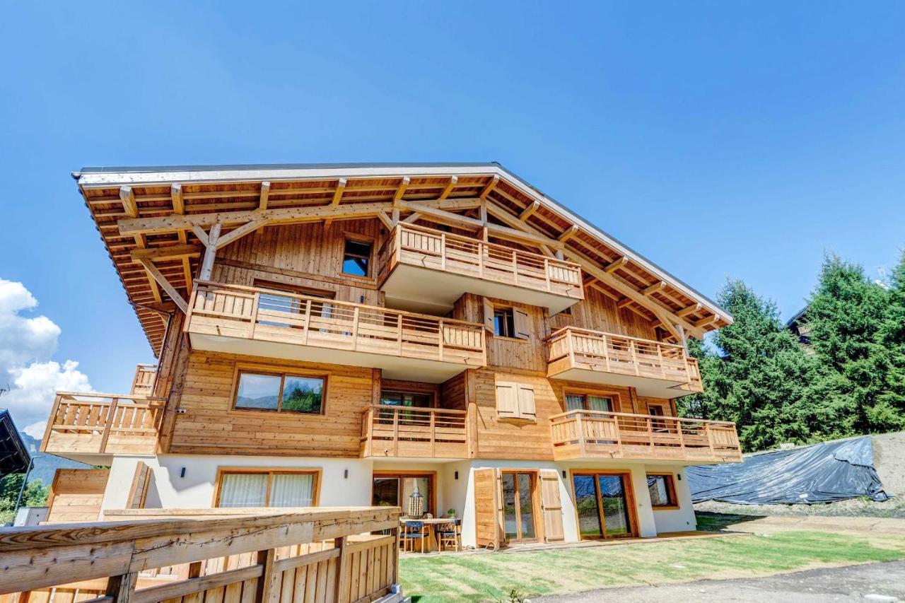 4-Room Apartment With Garden, Gym And Shared Spa Megève Exteriör bild