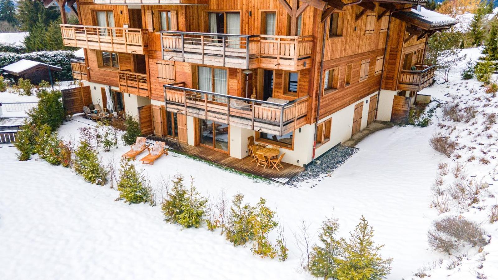 4-Room Apartment With Garden, Gym And Shared Spa Megève Exteriör bild