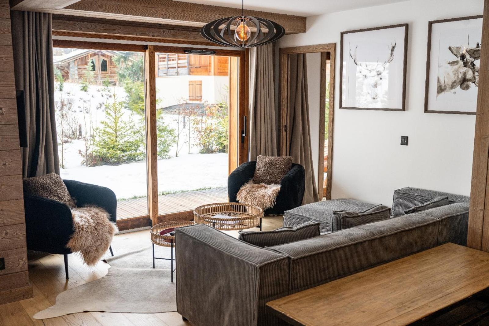 4-Room Apartment With Garden, Gym And Shared Spa Megève Exteriör bild