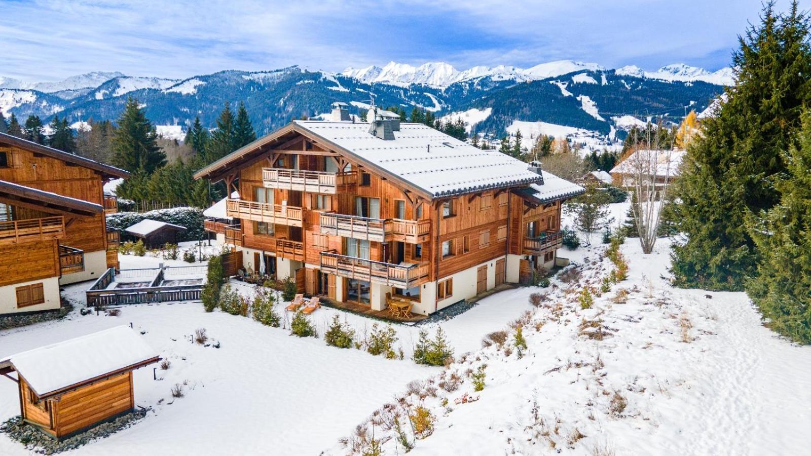 4-Room Apartment With Garden, Gym And Shared Spa Megève Exteriör bild