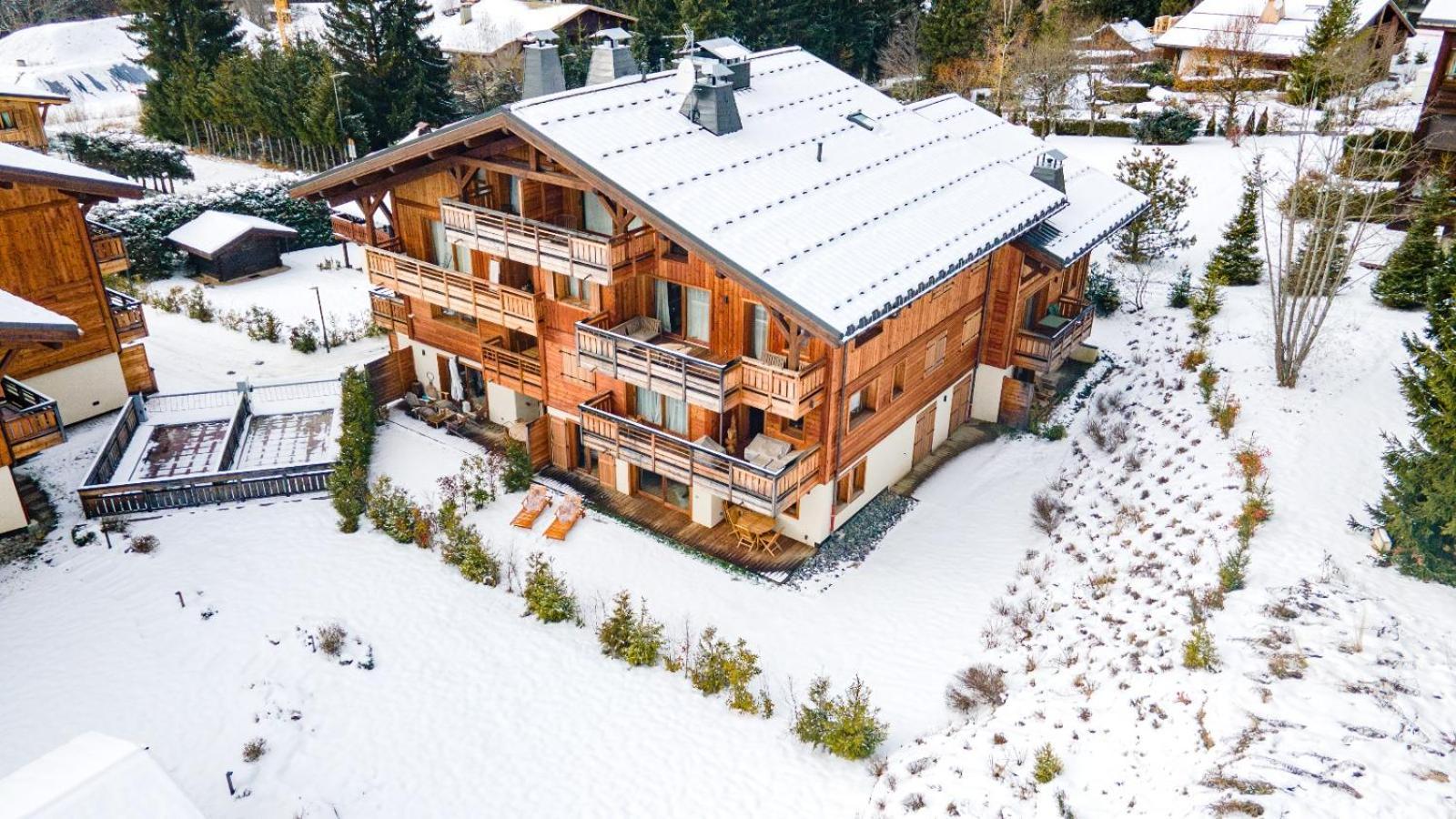 4-Room Apartment With Garden, Gym And Shared Spa Megève Exteriör bild